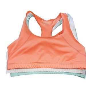 BCG Activewear Sports Bras Fitness Workout Assorted Set of 3 Size XL